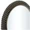 CosmoLiving by Cosmopolitan Black Metal Ball Wall Mirror with Beaded Detailing 32" x 1" x 32"